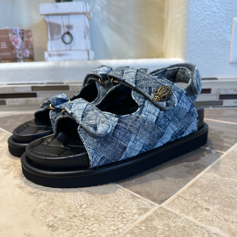 Kurt Geiger London Denim Orson Slingback Sandal